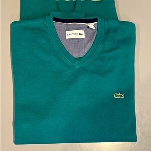 Mens Lacoste V-Neck Sweater